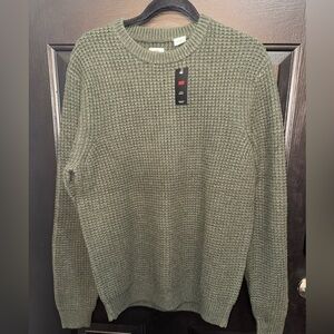 Levi's Olive Crewneck Sweater for Men